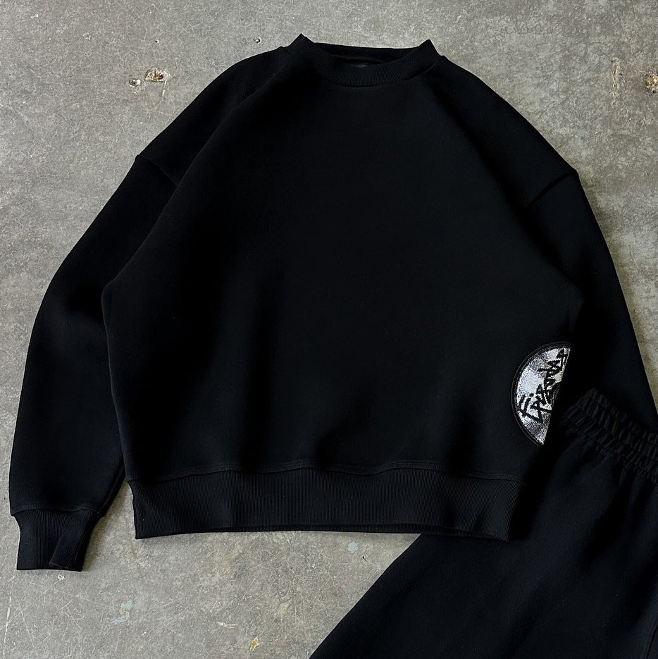 Printed Hoodie and Sweatpants Set