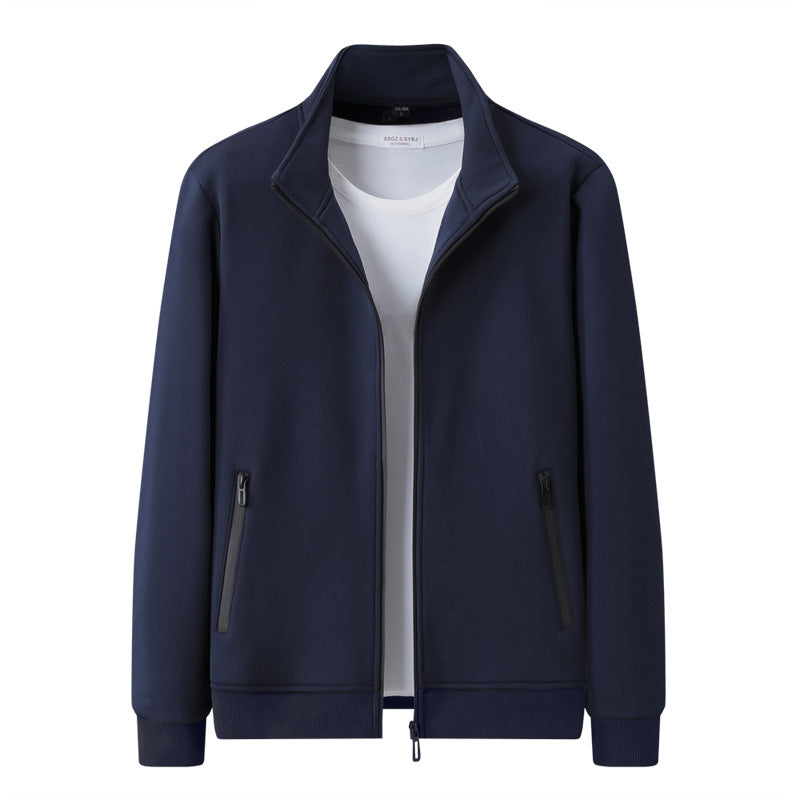 Men's Cotton Casual Suit Jacket and Trousers Set