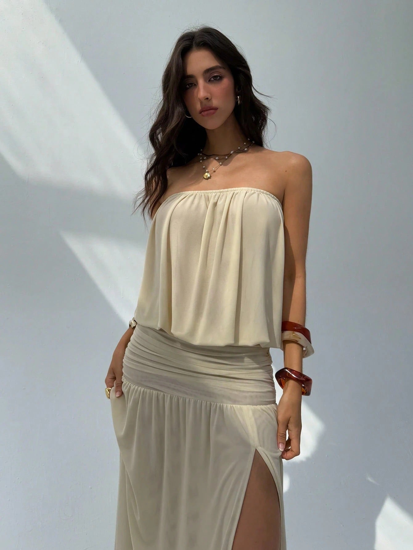 Elegant Wrap Front Slip Dress