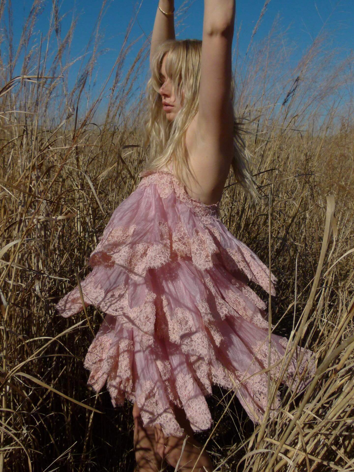 French Romantic Lace Suspender Dress