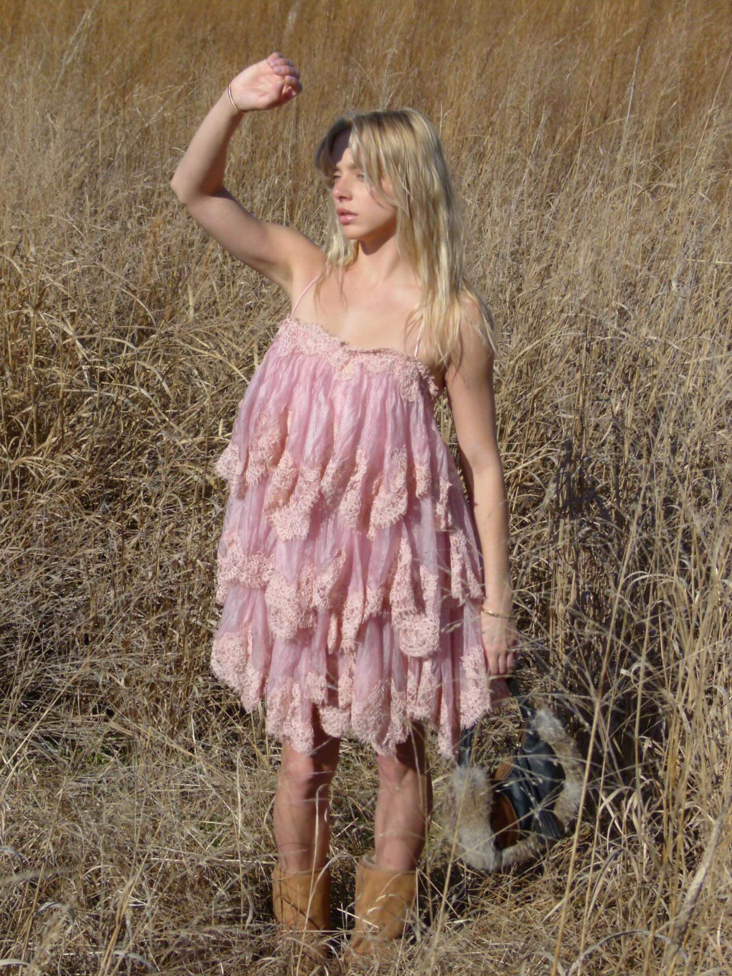 French Romantic Lace Suspender Dress